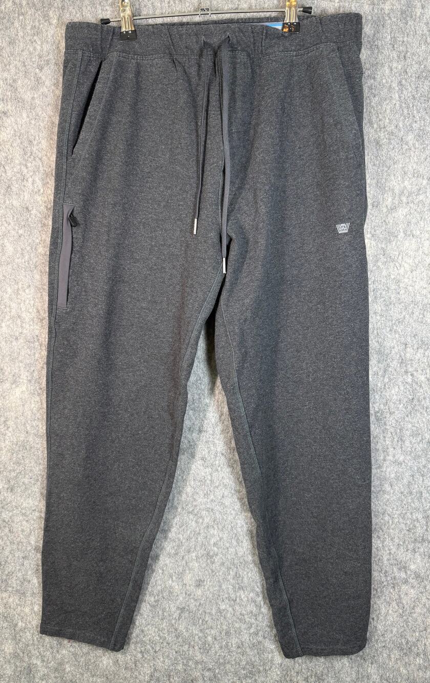 Mack Weldon Sweatpants Ace Joggers Gray Large Drawstring Athleisure